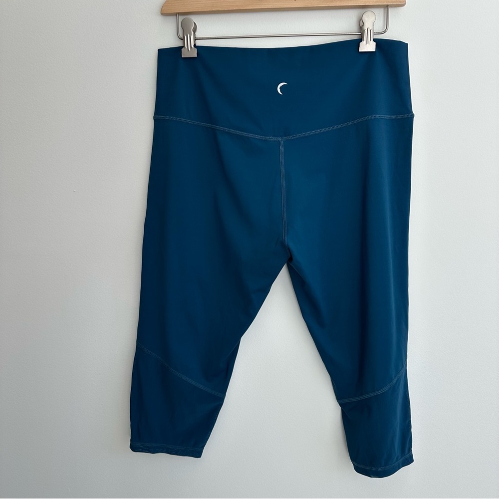 Zyia Active Corsair Blue Brilliant Mesh Crop Leggings 16-18 - Picture 2 of 11